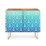 Nautical Knots Ombre Blue Credenza