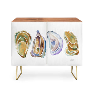 Watercolor Oysters Credenza