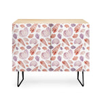 Watercolor Seashells i Credenza