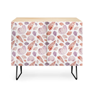 Watercolor Seashells i Credenza