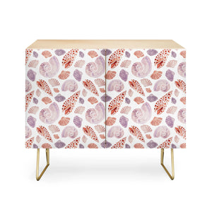 Watercolor Seashells i Credenza