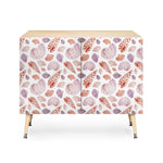Watercolor Seashells i Credenza