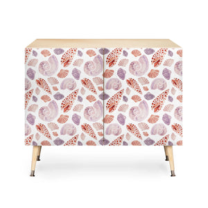 Watercolor Seashells i Credenza