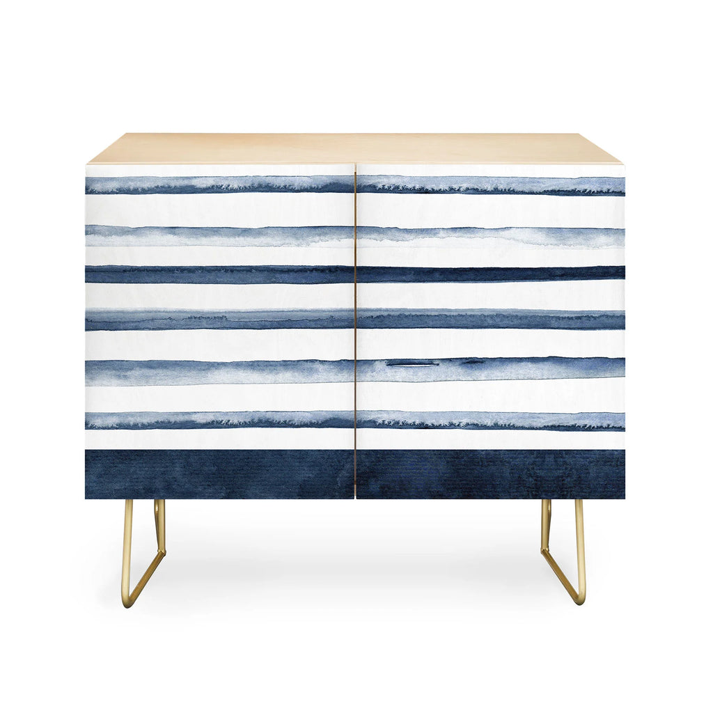 Stripes Watercolor Pattern Credenza