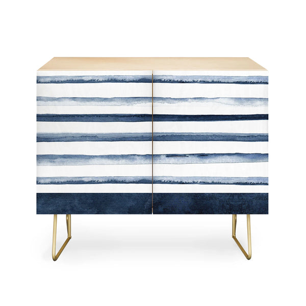 Stripes Watercolor Pattern Credenza