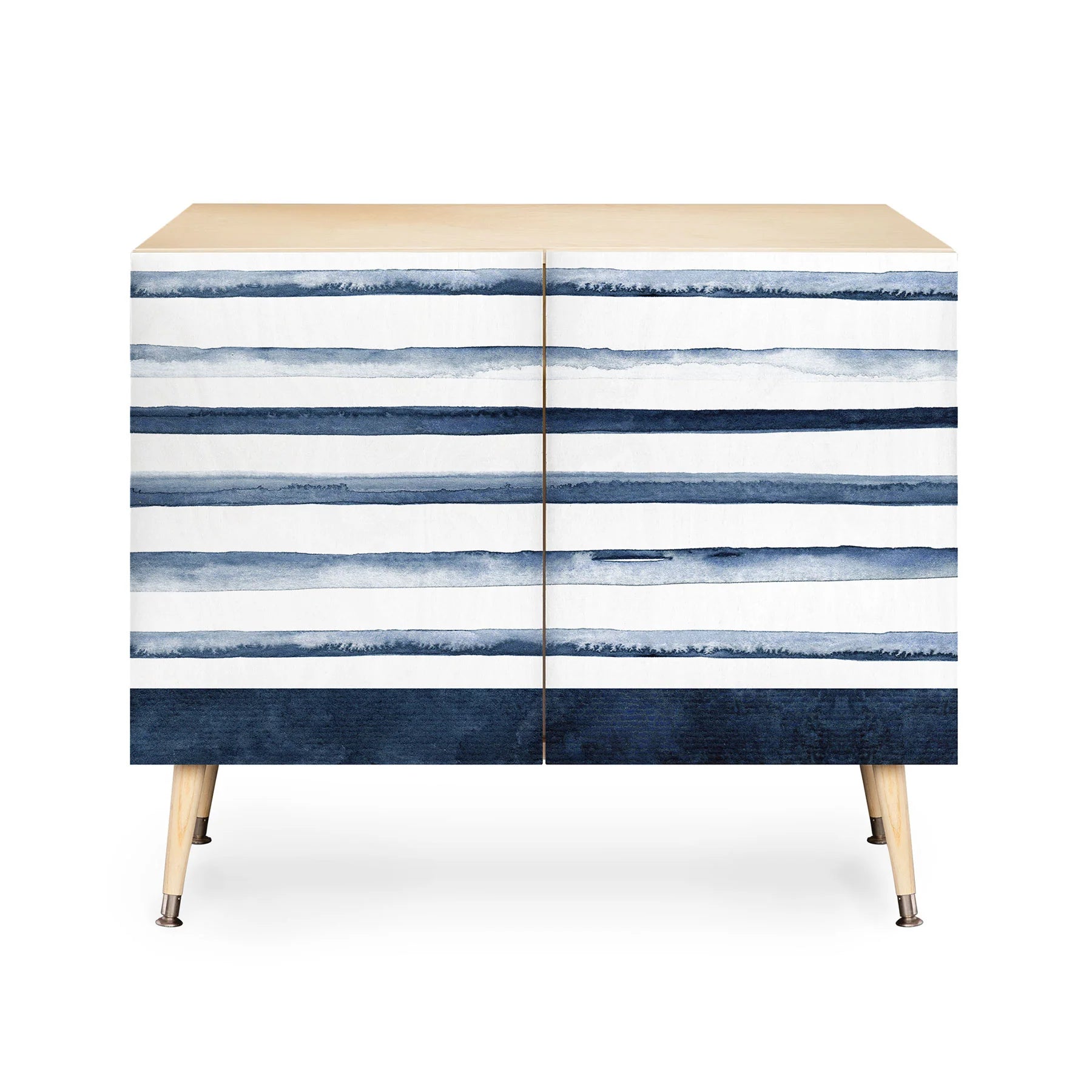 Stripes Watercolor Pattern Credenza