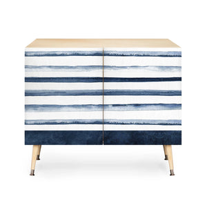 Stripes Watercolor Pattern Credenza