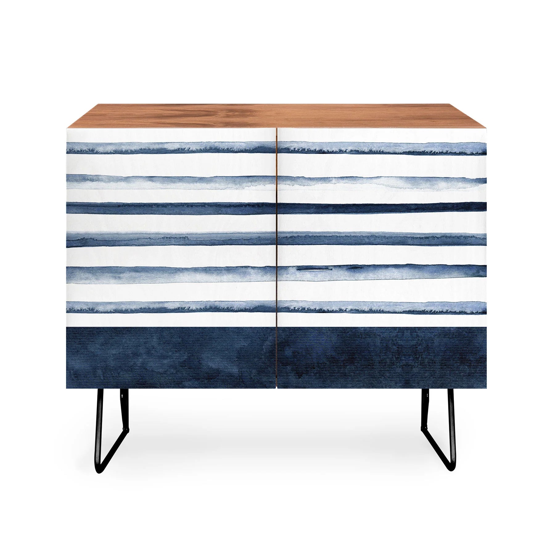 Stripes Watercolor Pattern Credenza