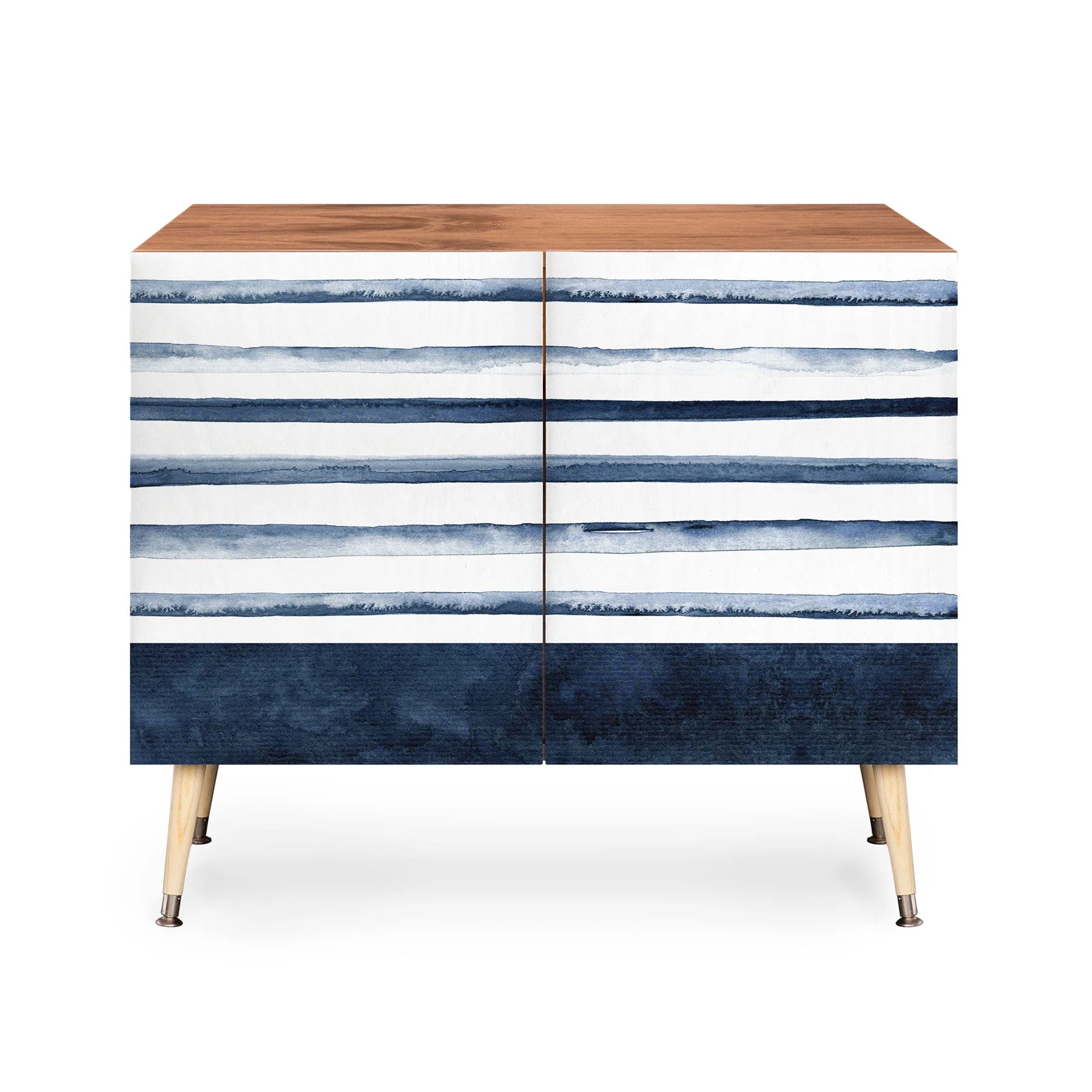Stripes Watercolor Pattern Credenza