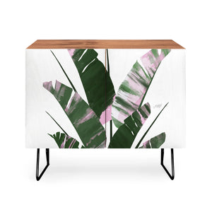 Banana Leaf Plant Collage Credenza