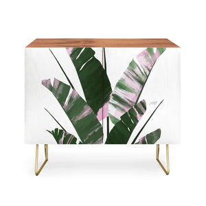 Banana Leaf Plant Collage Credenza