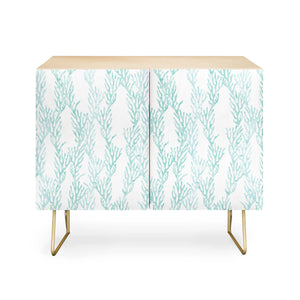 Coral in Seaglass Credenza