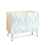 Coral in Seaglass Credenza
