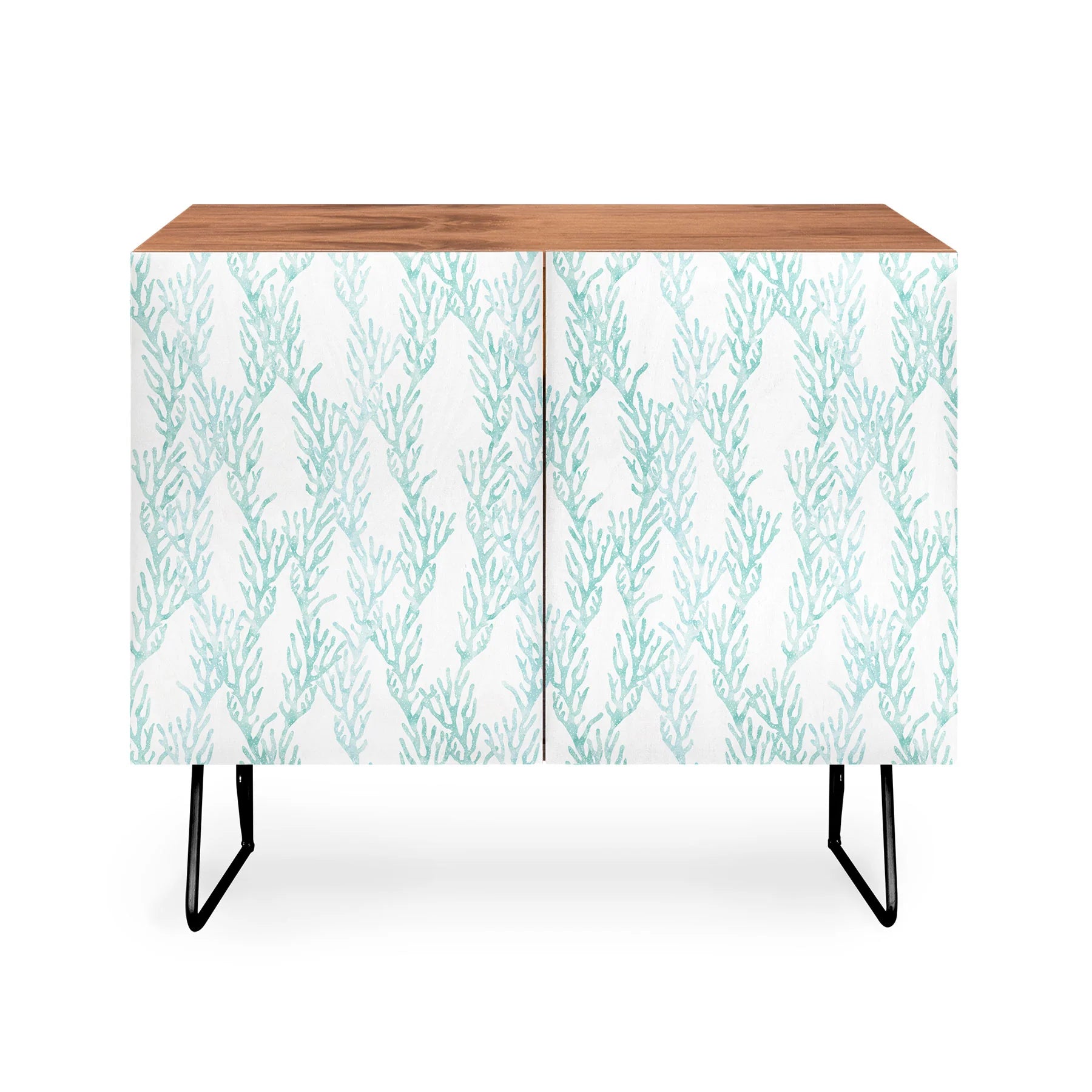 Coral in Seaglass Credenza