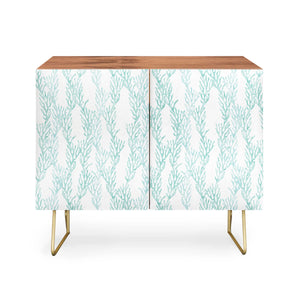 Coral in Seaglass Credenza