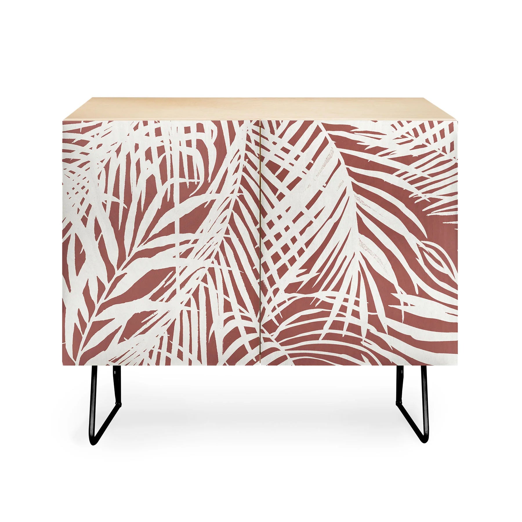 Palm Leaf Monochrome WPM Credenza