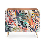Palms Leaf Colorful Paint 2PB Credenza