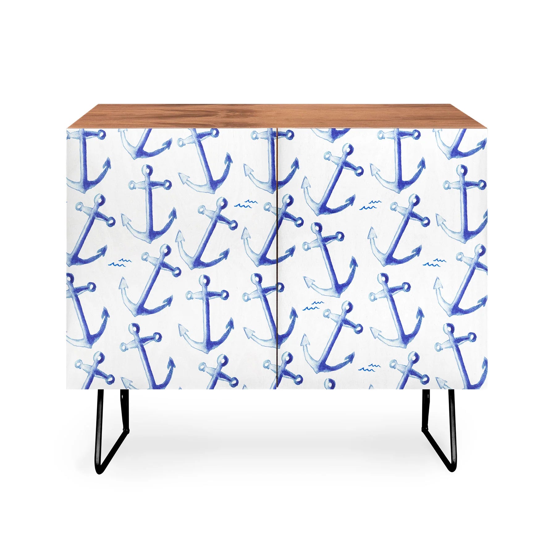 Watercolor Anchor Credenza