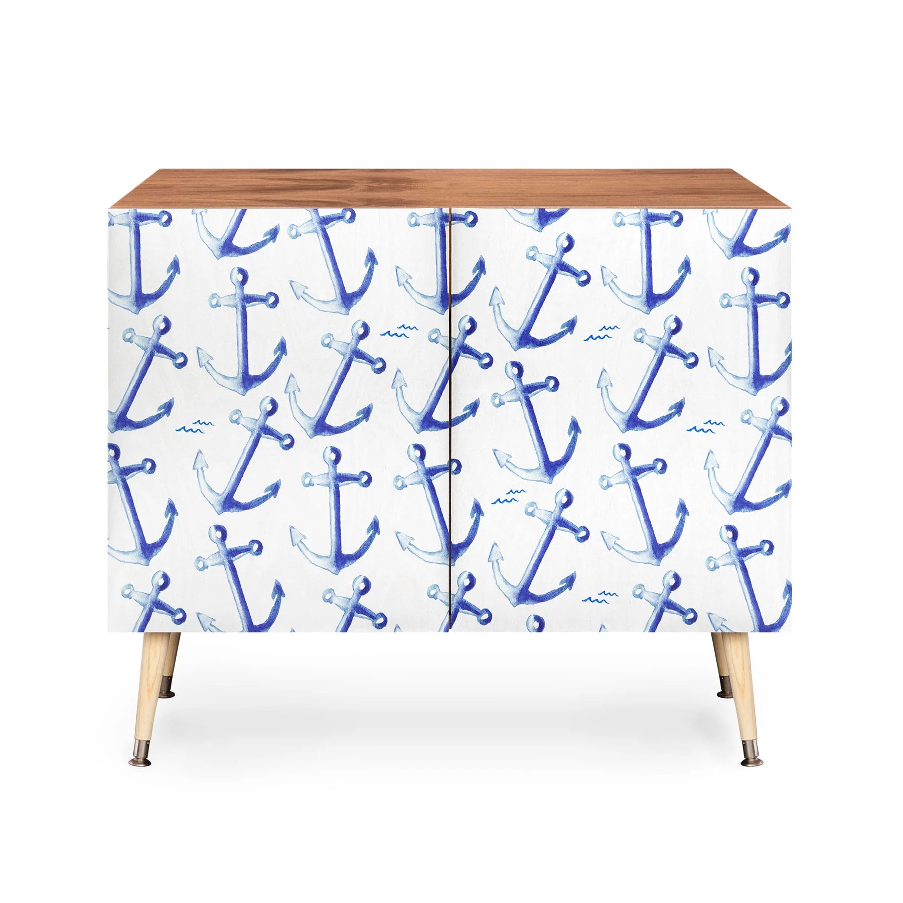 Watercolor Anchor Credenza