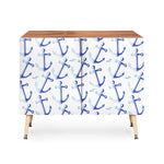 Watercolor Anchor Credenza