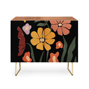 Tropical Floral Night Credenza