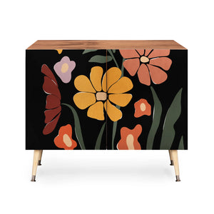 Tropical Floral Night Credenza