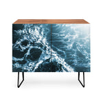 Teal Waves Credenza