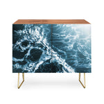 Teal Waves Credenza