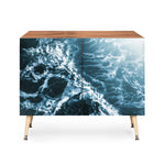 Teal Waves Credenza