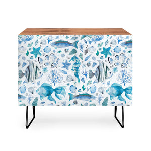 Fishes Shells Seahorse Credenza