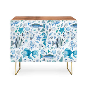 Fishes Shells Seahorse Credenza