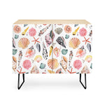 Moroccan Sea Shells Orange Credenza