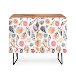 Moroccan Sea Shells Orange Credenza