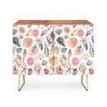 Moroccan Sea Shells Orange Credenza