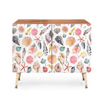 Moroccan Sea Shells Orange Credenza
