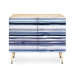 Ombre Sea Stripes Navy Credenza