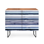 Ombre Sea Stripes Navy Credenza