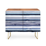 Ombre Sea Stripes Navy Credenza