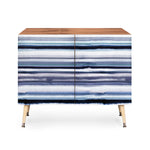 Ombre Sea Stripes Navy Credenza