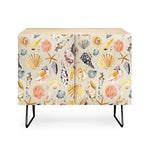 Sea Shells Ocean Marine Coastal Sand Credenza