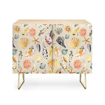 Sea Shells Ocean Marine Coastal Sand Credenza