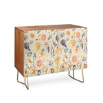 Sea Shells Ocean Marine Coastal Sand Credenza