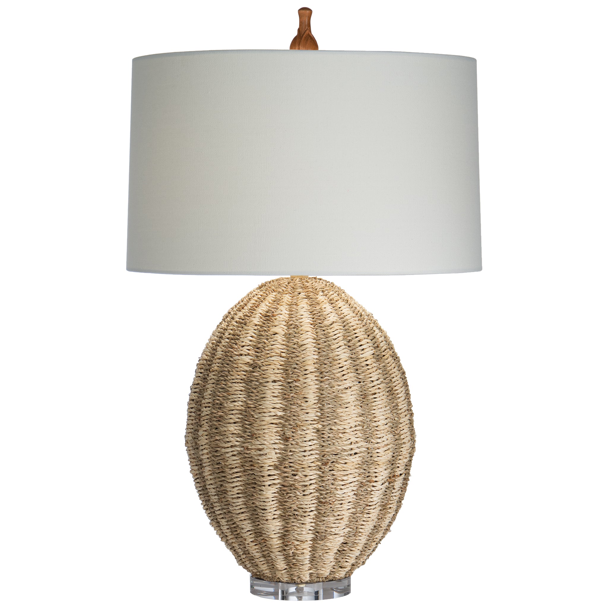 Rosemary Table Lamp with White Drum Shade