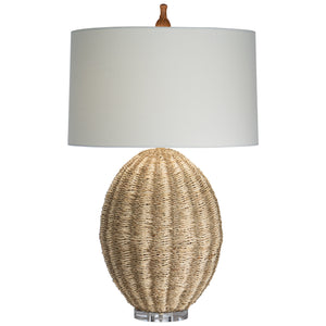 Rosemary Table Lamp with White Drum Shade