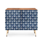 Chevron Anchor Denim  Credenza
