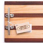 Nautical Cleat Serving Board Multi-Stripe
