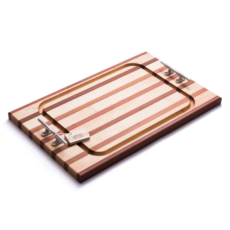 Nautical Cleat Steak Board Multi-Stripe