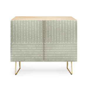 Lines Linen Sage Credenza