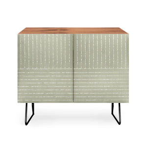 Lines Linen Sage Credenza