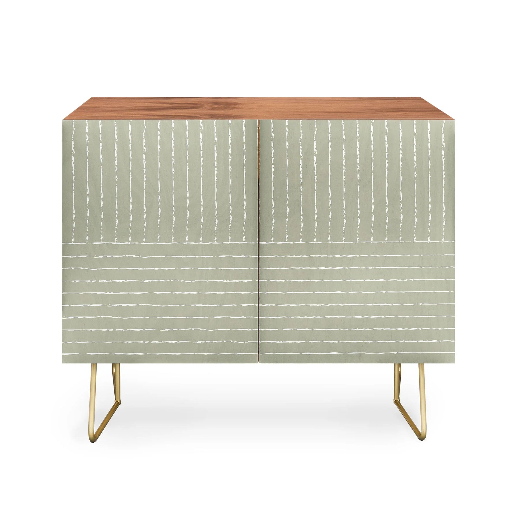 Lines Linen Sage Credenza